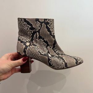 J.Crew snake skin boots